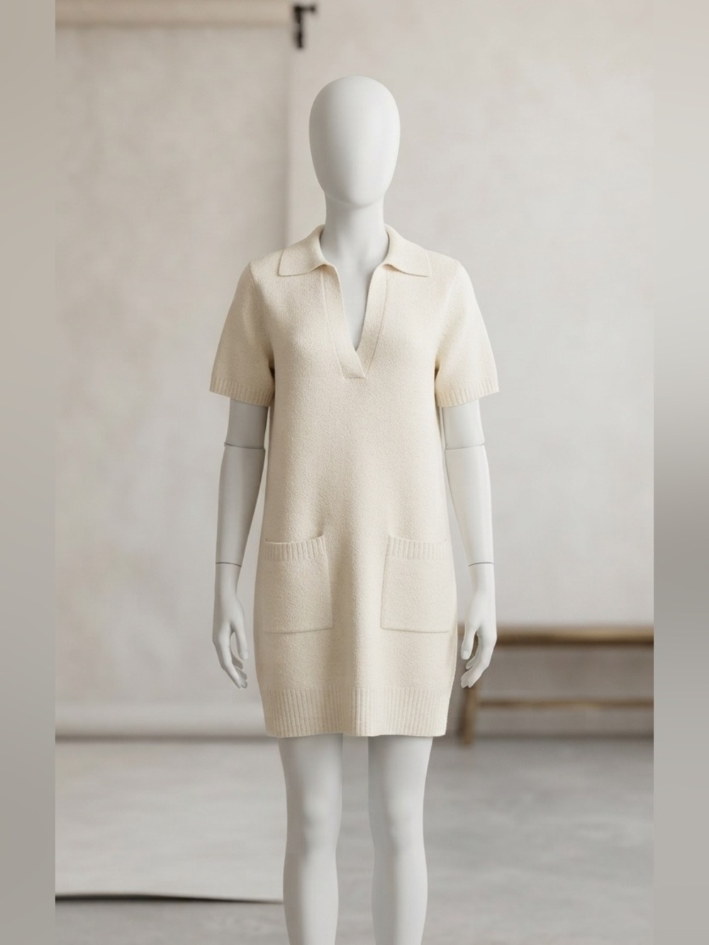 Show Me Your Mumu Dexter Knit Sweater Dress Creamy White Size Small